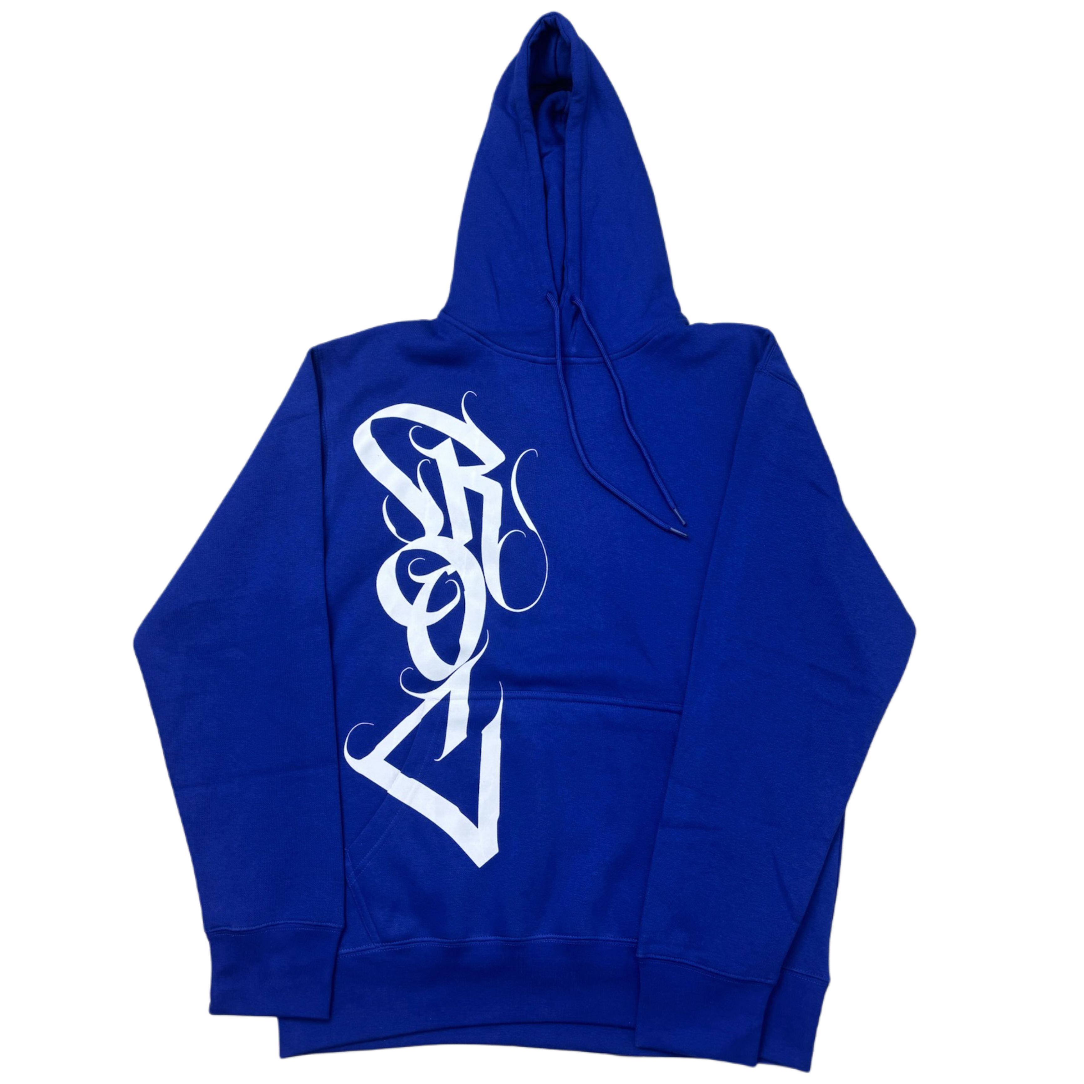 RICH OFF CUSTYS LOGO HOODIE BLUE